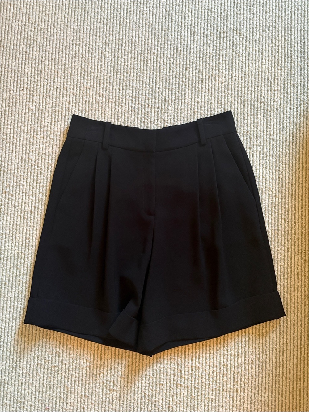 Lafayette 148 Black Ellis High-Waist Women's Shorts